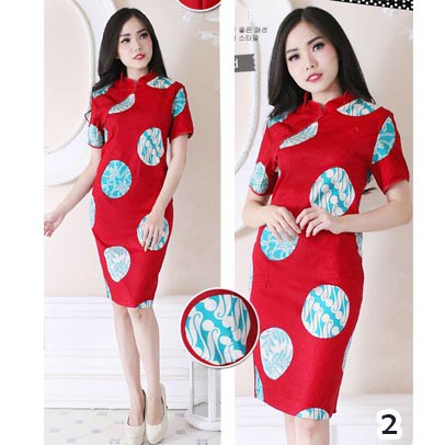 Dress Batik Cheongsam Meihua 2