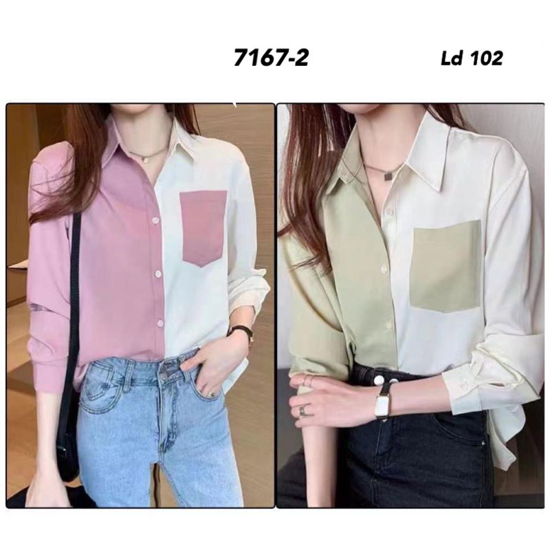 kemeja katun import 7167-2