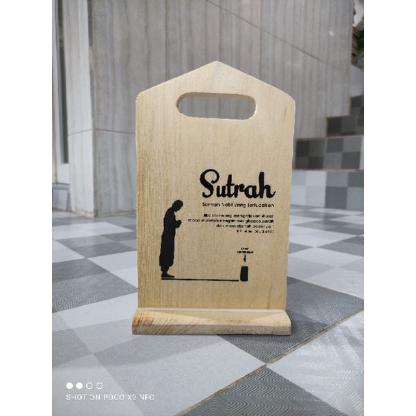 Sutrah Sholat / Sutroh / Pembatas Shof Sholat 25x15cm (non finishing)