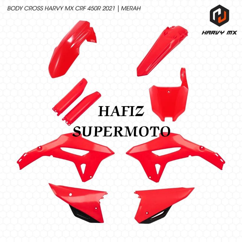 COVER BODY SET CRF 450 R 2021 ORY PNP PLUG AND PLAY CRF 450 HRV