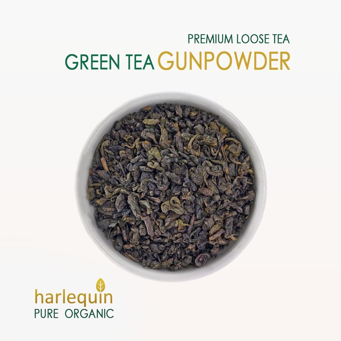 

TEH-DAUN- GUNPOWDER LOOSE TEA 220 GRAM PREMIUM GRADE DAUN TEH HIJAU -DAUN-TEH.