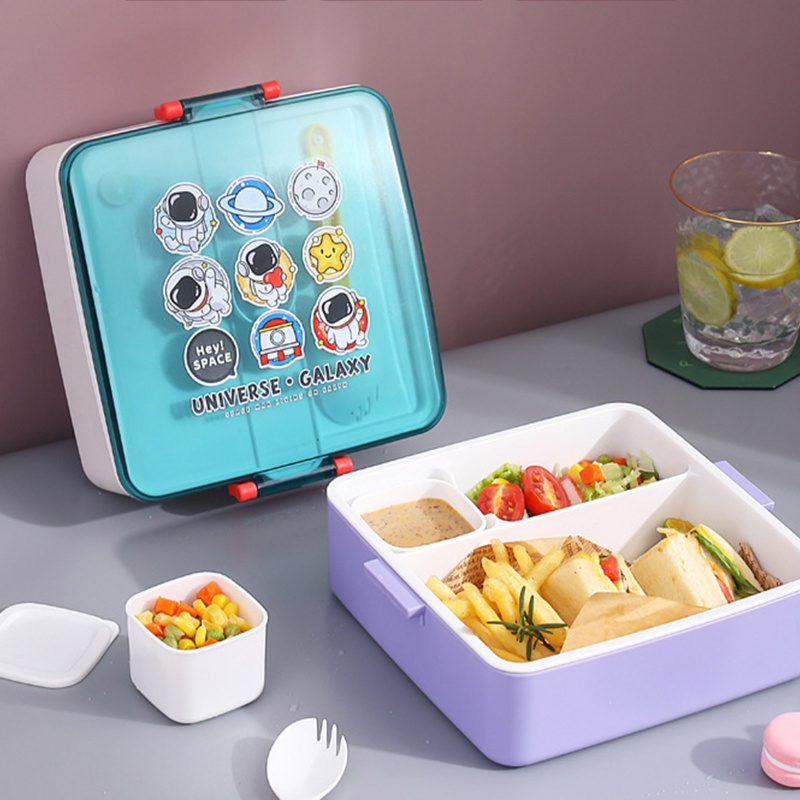 Kotak Makan Siang Bento Portable Untuk Anak / Dewasa