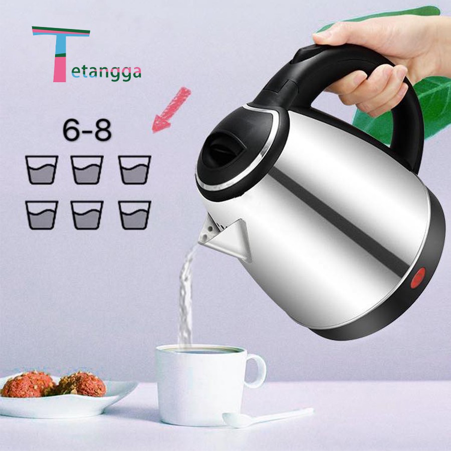 Teko Listrik Pemanas Air Electric Kettle  Air Pembuat  Kopi Teh  Ketel Besar Otomatis Stainless /VS