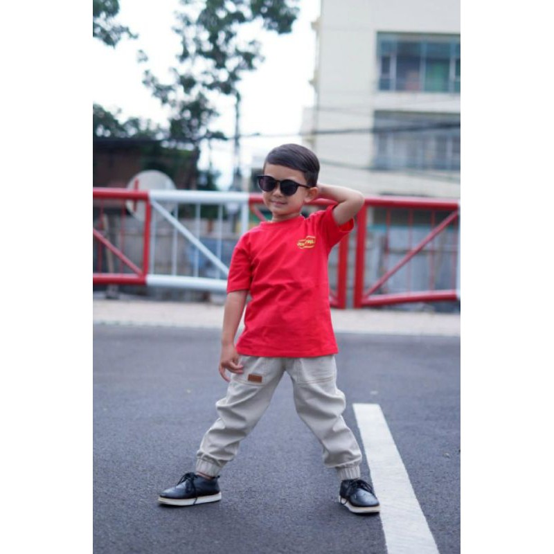 BAJU SETELAN JOVANKA CHINOS/KAOS WITH CELANA CHINOS/SETELAN ROBOT/SETELAN ANAK COWOK