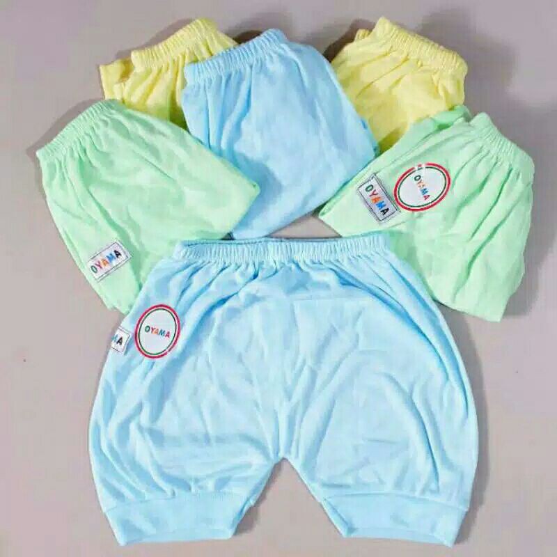 3Pc Celana Bayi Pop Dan Segi Warna Oyama SNI-Celana Bayi Usia 0-18Bulan