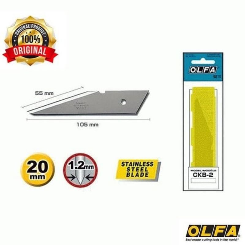 

Refill Isi Cutter CK-2 Spare Blade for Craft knife OLFA CKB-2 Japan