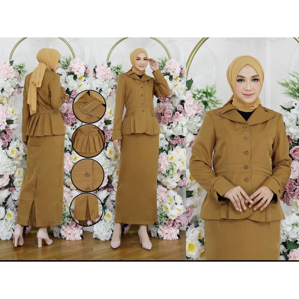 Baju Seragam Dinas Wanita Pemda Muda Set Rok Span Blazer Wanita Pemda Muda Set Rok Seragam Pemda Wan
