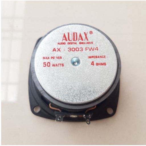 SPEAKER 3 INCH WOOFER AUDAX 50WATT AX3003 4OHM 3IN 3 3INCH AUDAX ORIGINAL 4 OHM AX 3003