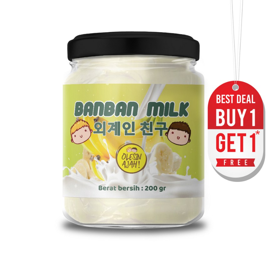 

Buy 1 Get 1 - Selai Banban milk 200Gr - OlesinAjah - Homemade