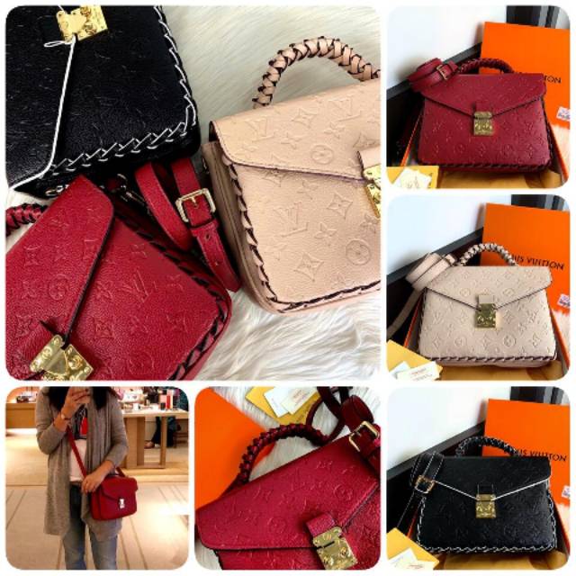 B. LOUIS VUITTON Metis Empreinte Messenger Leather Bag  SS19#LV43942