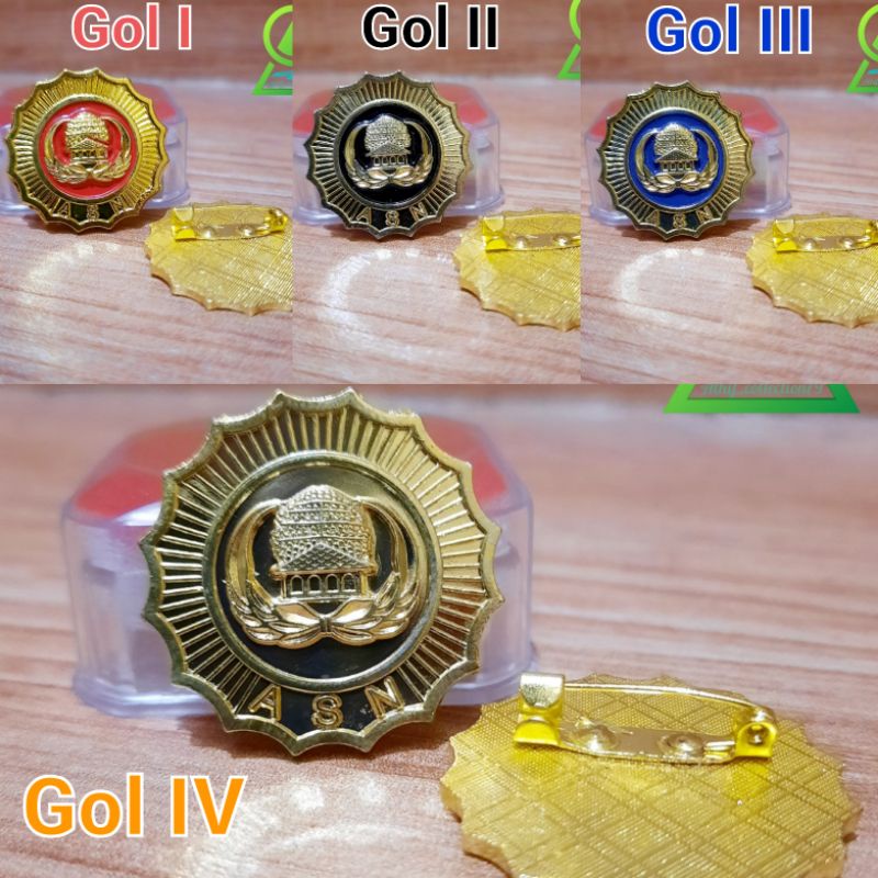 Pin Korpri Golongan Pin Korpri Kembang Pin ASN Korpri Peniti Kuningan 3cm