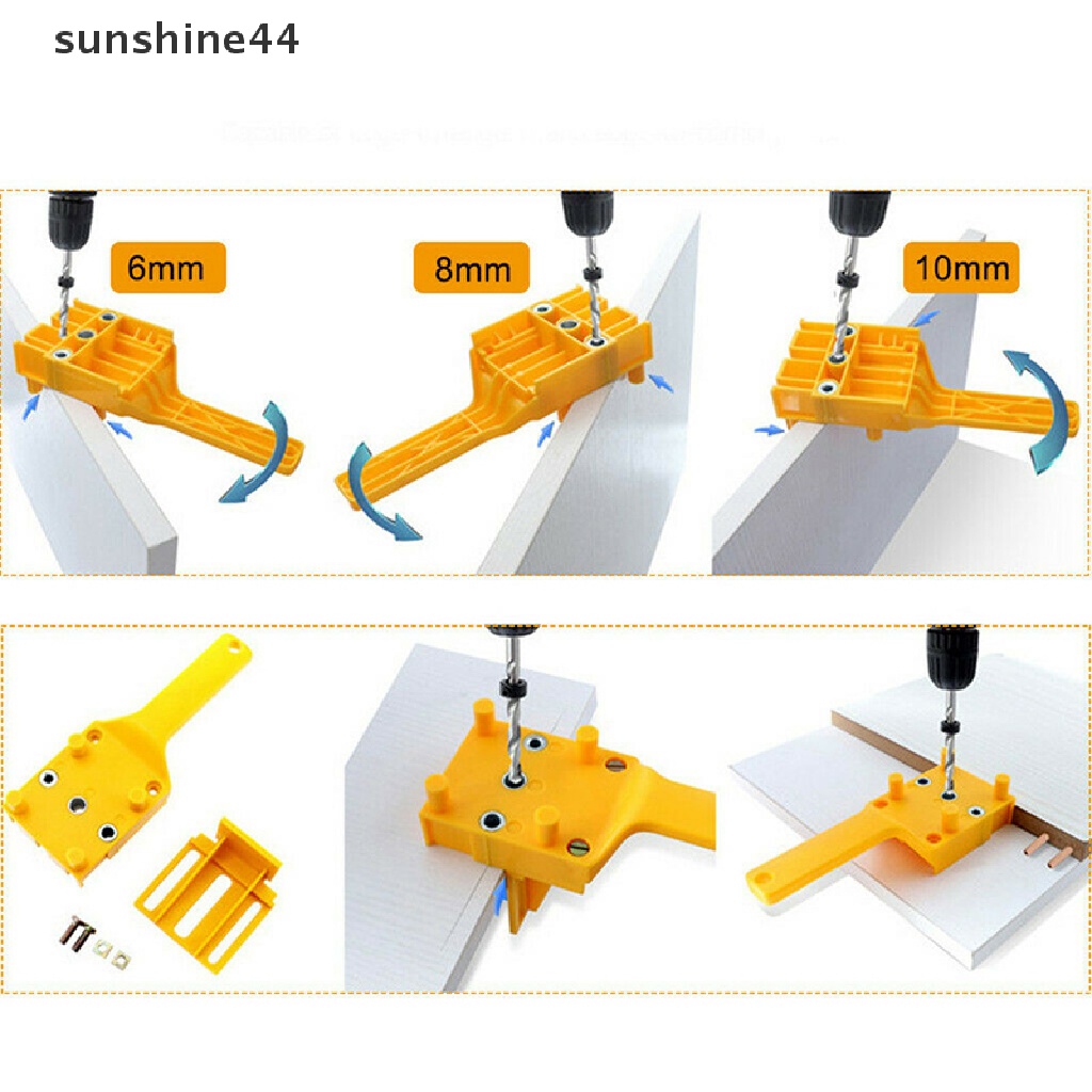 Sunshine Set Alat Pembuat Lubang Bor Genggam Untuk Pekerjaan Kayu