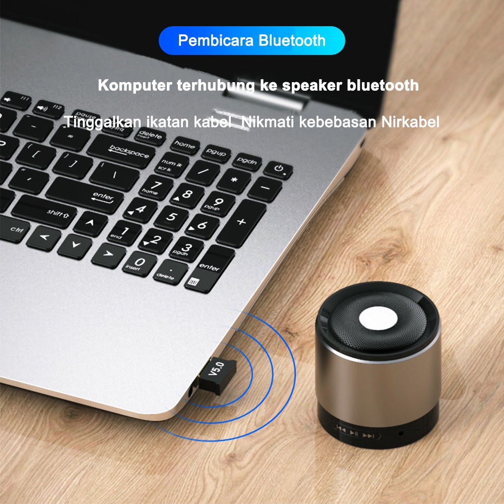 ITS Adaptor USB Bluetooth 5.0 Wireless Bluetooth Adapter Receiver Dongle For PC Laptop Komputer