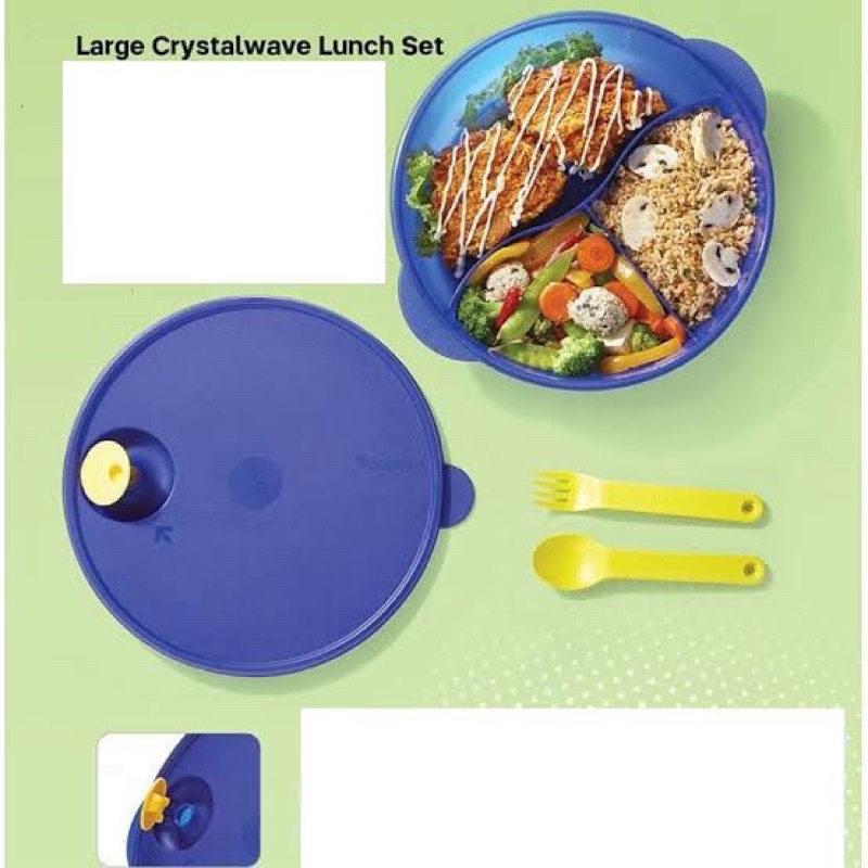 TUPPERWARE LARGE CRYSTALWAVE LUNCH