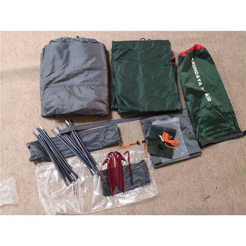 TENDAKI •tenda dome Arundaya 2+ Air •Alloy Pole T7001 Double Layer PU4000mm, borneo 2