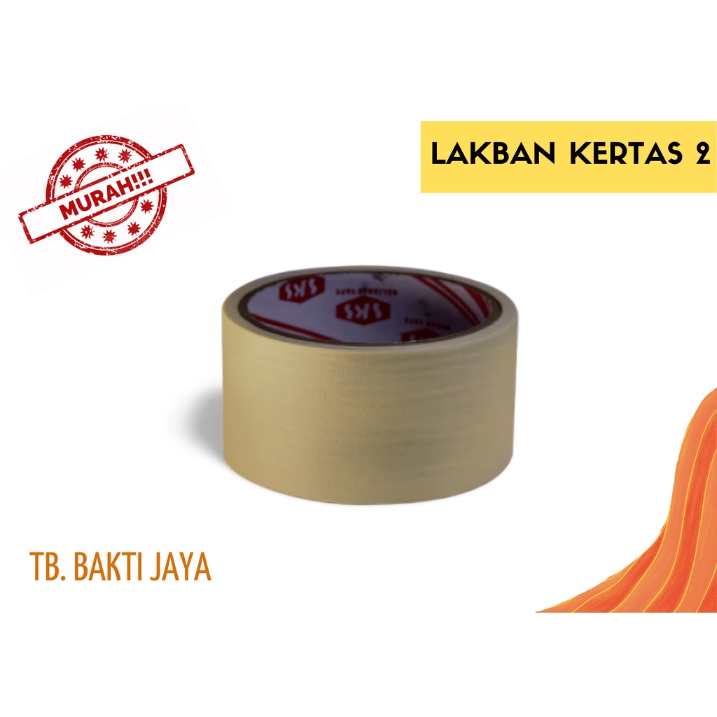 LAKBAN / LAKBAN KERTAS / LAKBAN KERTAS 2 INCH / LAKBAN KERTAS SKS