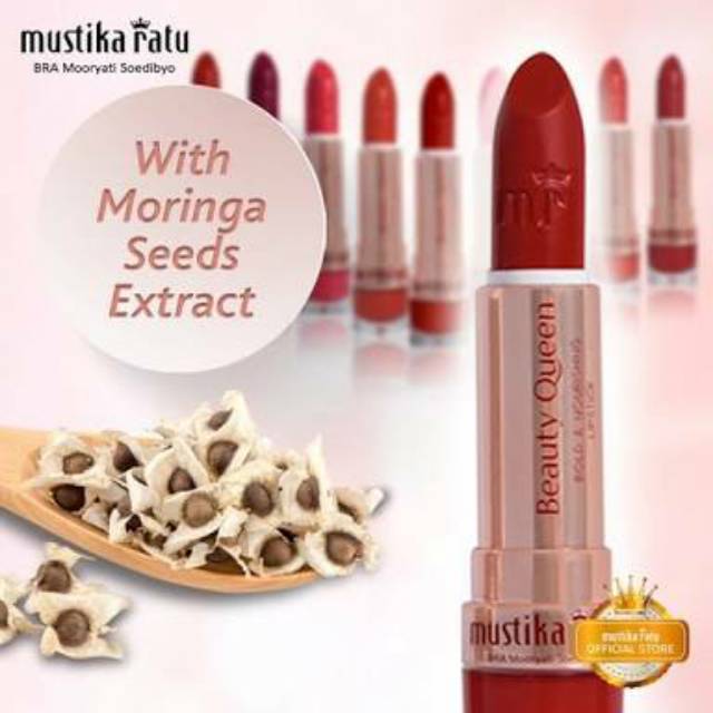 Lipstik matte  beauty queen mustika ratu