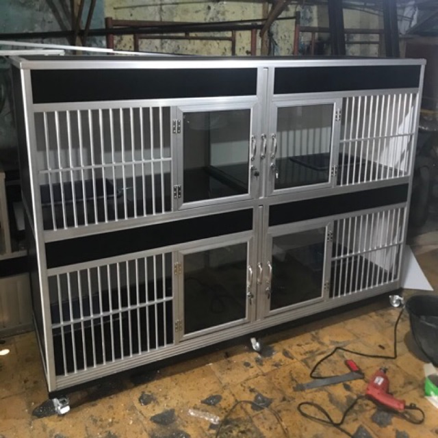 KANDANG KUCING 4 KAMAR ALUMINIUM