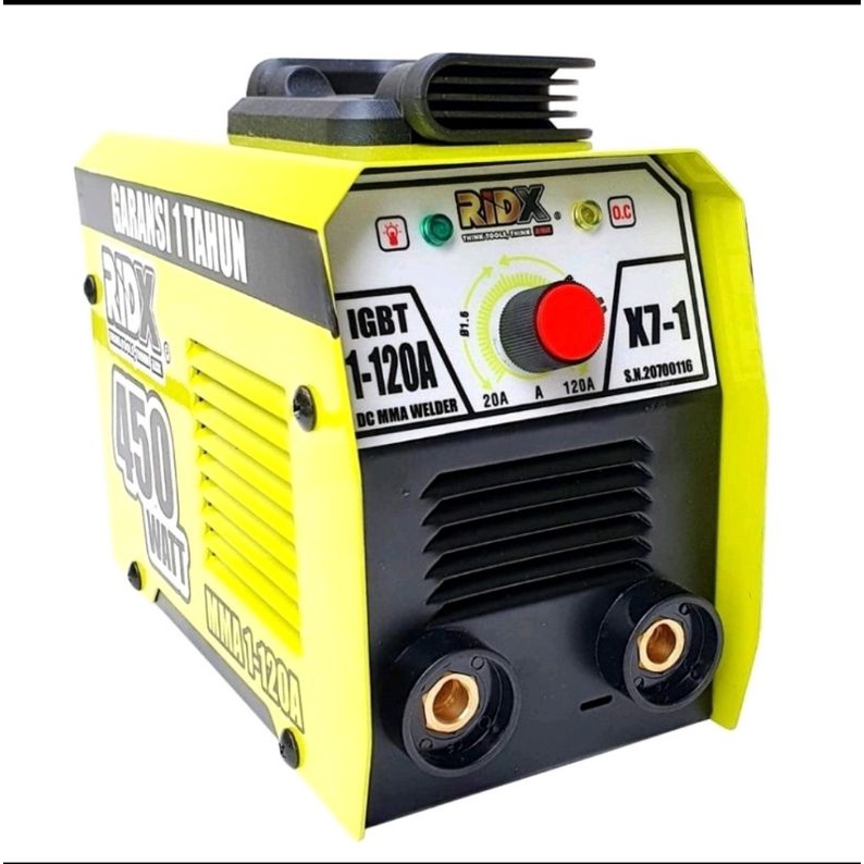 RIDX WELDING MACHINE X7-1 MMA112 450watt Mesin Travo Las inverter 120A