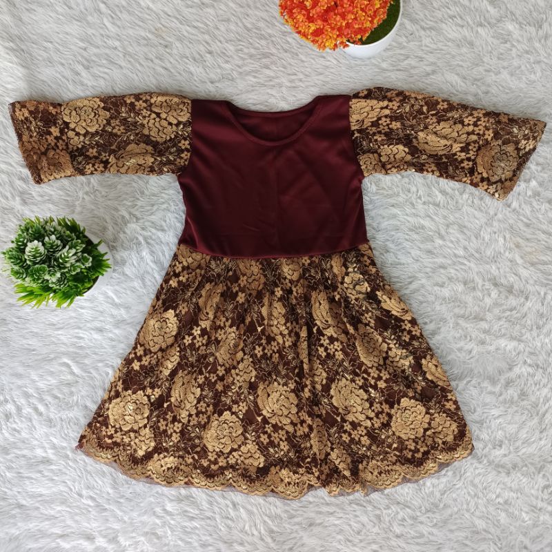 Dres Burkat anak Usia 2-4 tahun / Dres Anak Perempuan