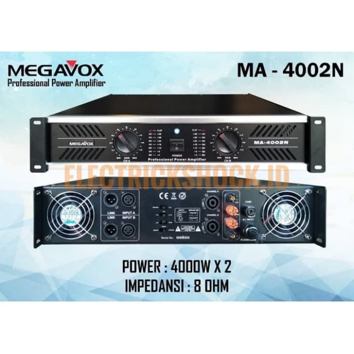 POWER AMPLIFIER MEGAVOX MA 4002N / MEGAVOX MA4002N