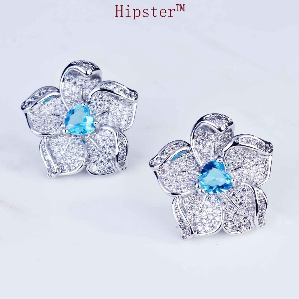 Jewelry Heart-Shaped Set Luxury Earring Ring Pendant Necklace for Women