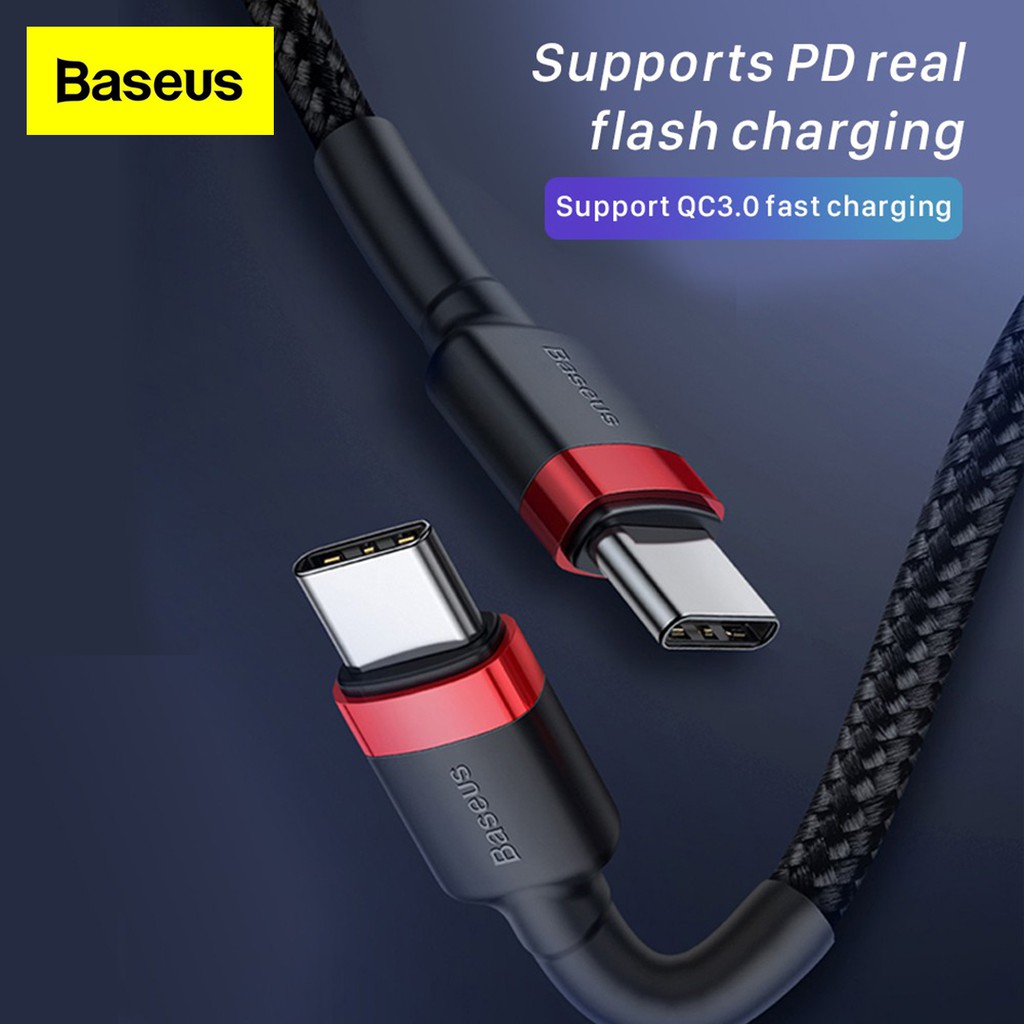 KABEL DATA BASEUS Cafule TYPE C PD2.0 60W FAST CHARGING (20V 3A) 2M