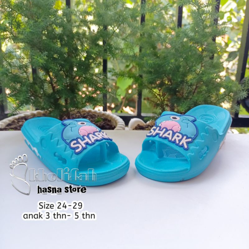 Sandal Anak Hiu Shark Dua Nyawa Jepit Slop Terbaru Dulux 306D-SH