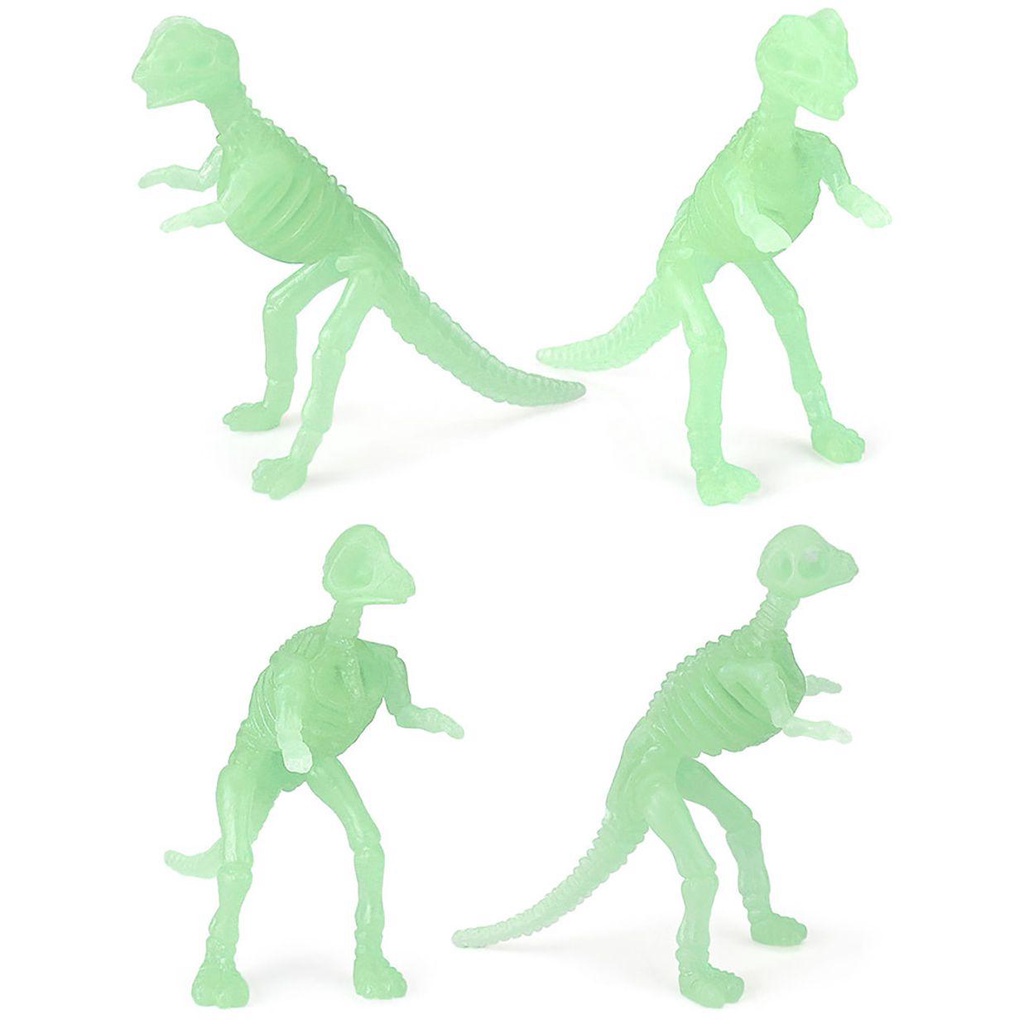 12 Pcs Dinosaurus Luminous|Mainan Glow In The Dark Untuk Edukasi Dini Anak