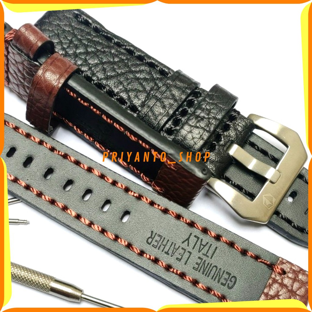 ORIGINAL OEM STRAP TALI KULIT WATCH BEND TEBAL JAM TANGAN EXPEDITION 22MM FREE PEN REMOVER