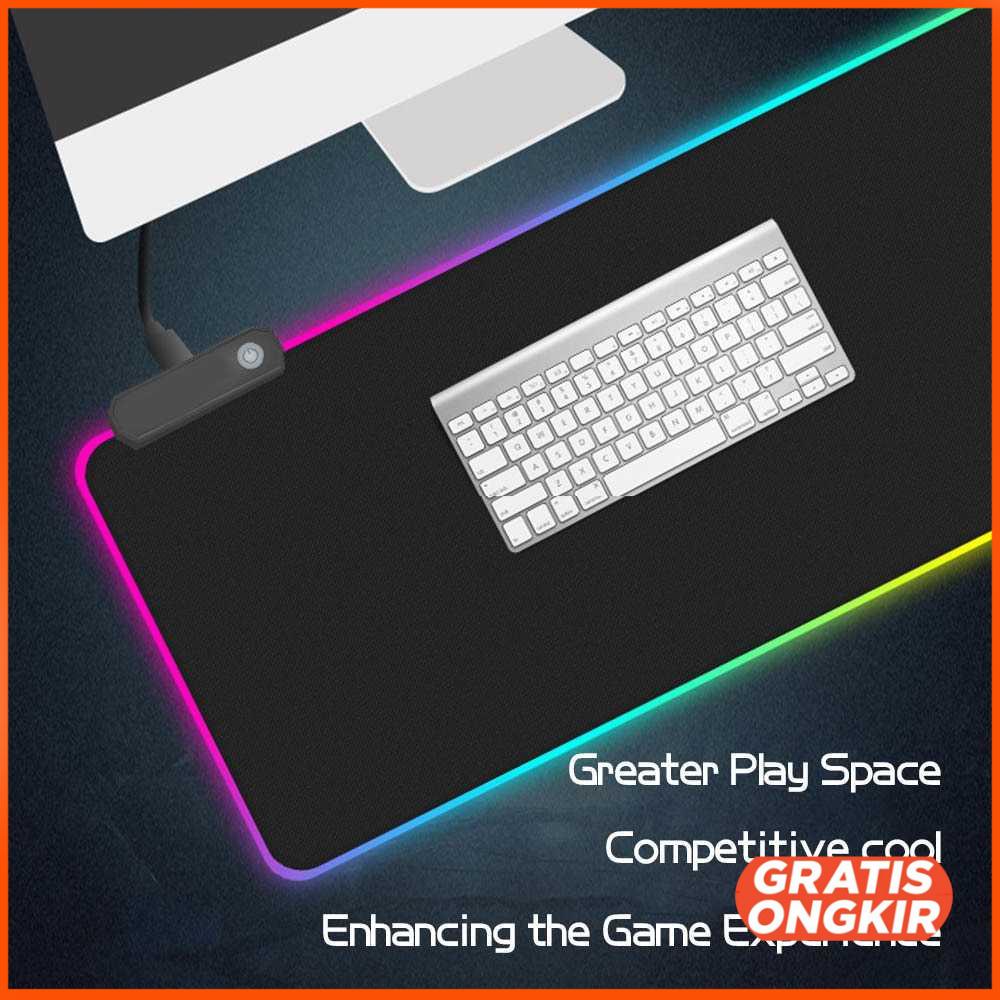 Gaming Mouse Pad Glowing RGB LED 300 x 800 x 4 mm