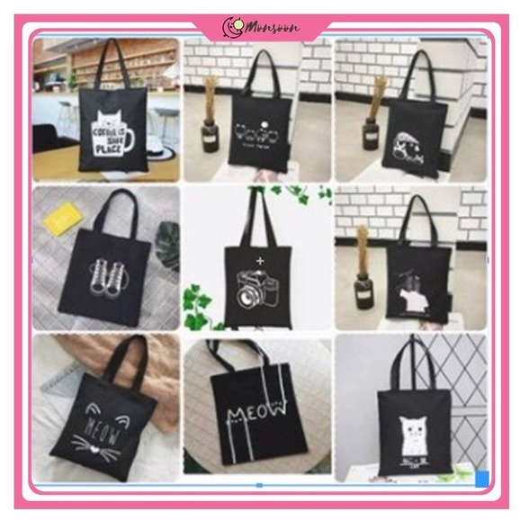 Monsoon - Tote bag custom - kpop murah wanita custom motif