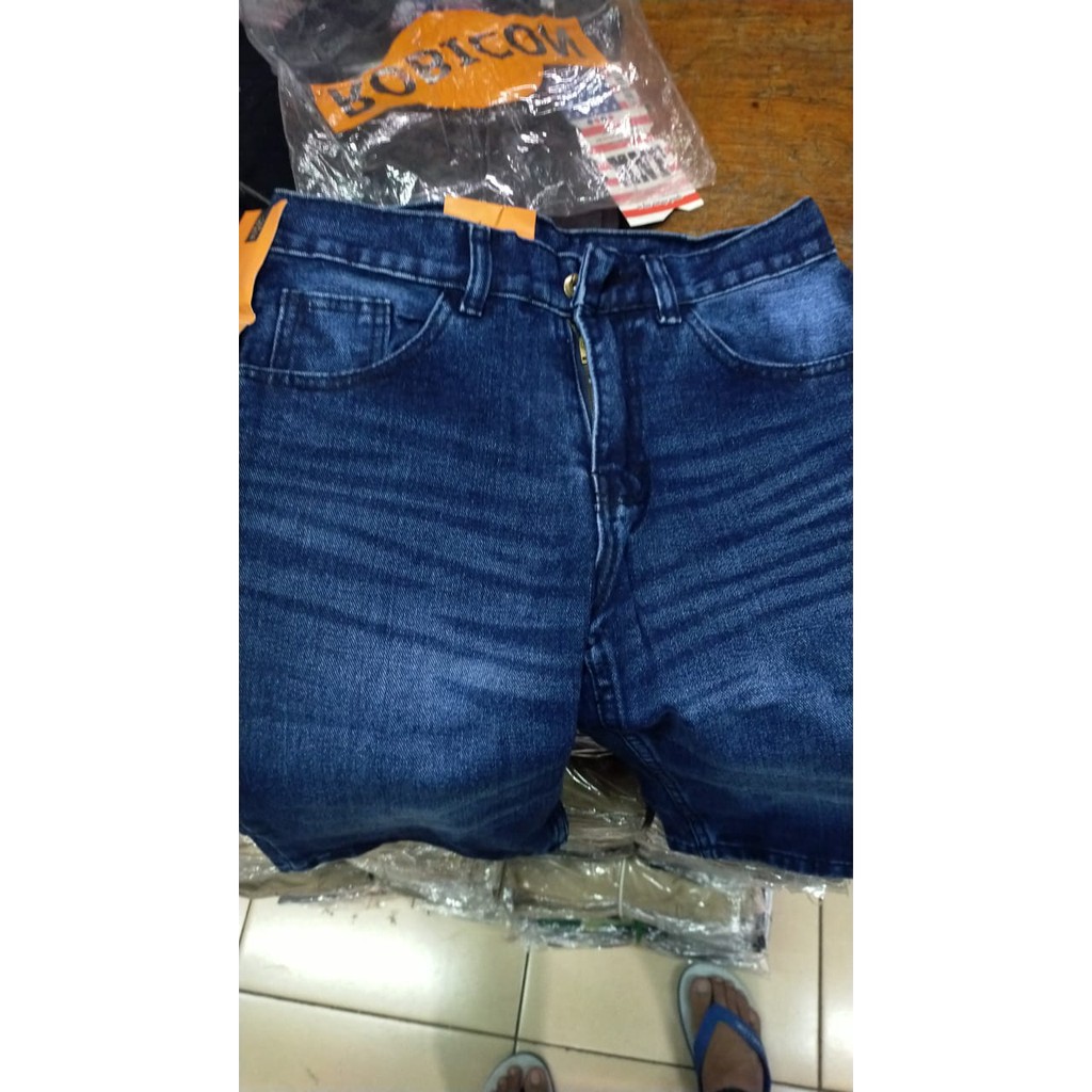 celana jeans denim garmen pendek pria wiscer cucian model terbaru bisa COD