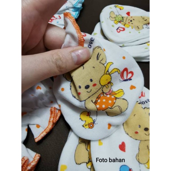 3pcs sarung tangan kaki bayi lucu / sarung tangan bayi set halus