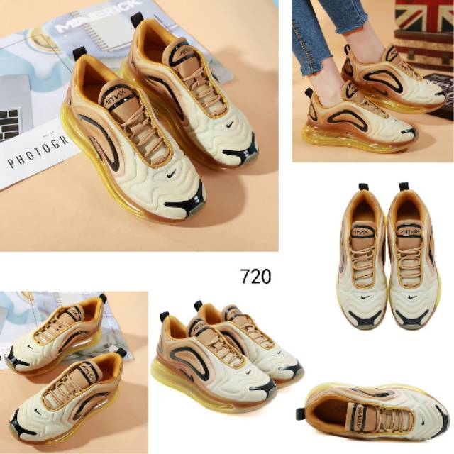 Ready stock NIKE AIRMAX720 LADY GOLD EDITION SNEAKERS 720*WBK