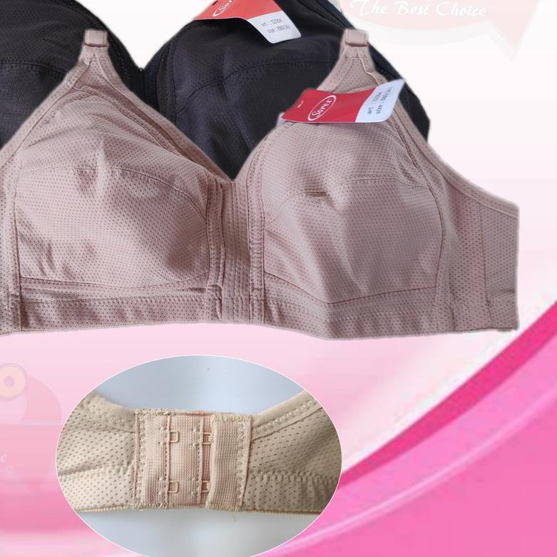 ♥ K129 - BRA SOREX TANPA KAWAT BH/BRA JUMBO SOREX CUP BESAR DUA PENGAIT ➵