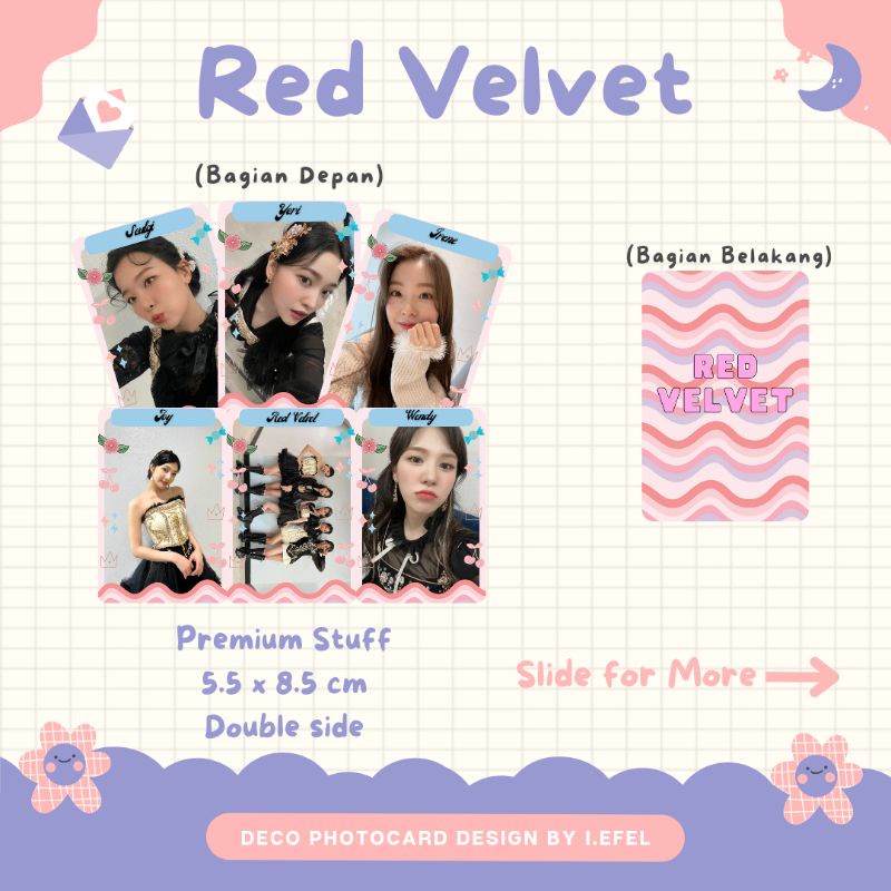 RED VELVET DECO PHOTOCARD DESIGN BY I.EFEL 001