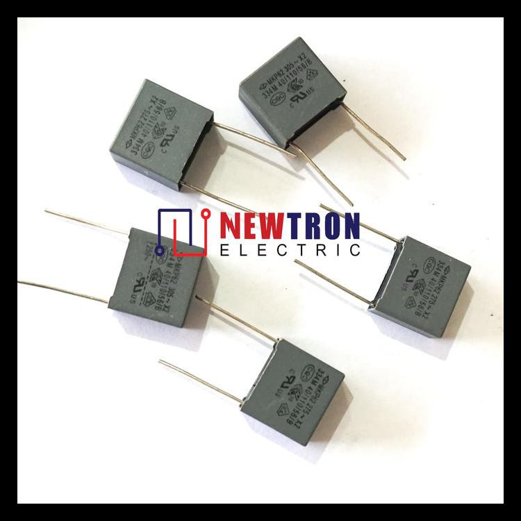 Sale Kapasitor Mkp 0.33 Uf 275 Vac / Capacitor 334 K - 275 Vac X2 Kode 45