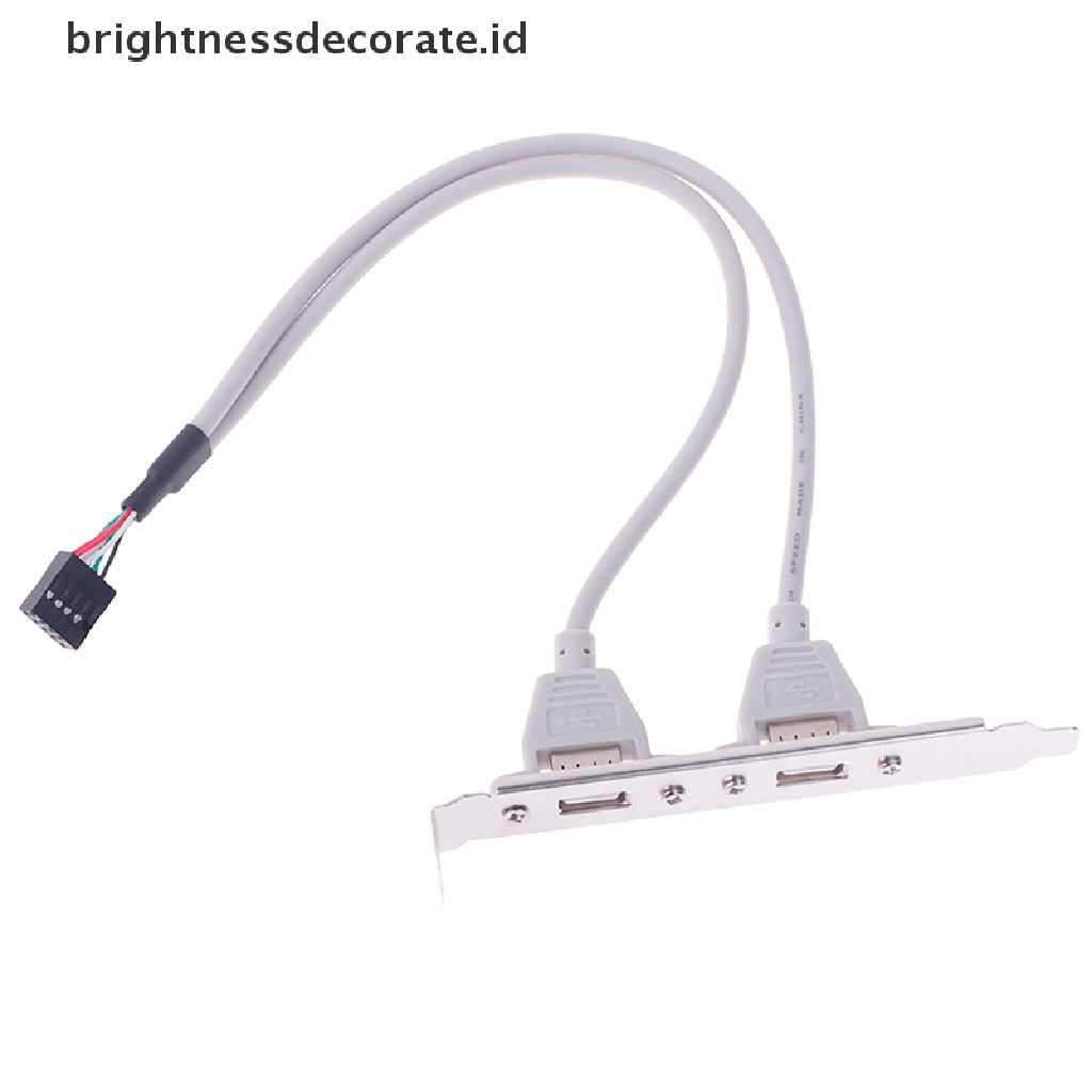 1pc Bracket Expansion 2 Port Usb 2.0 Untuk Panel Belakang Motherboard