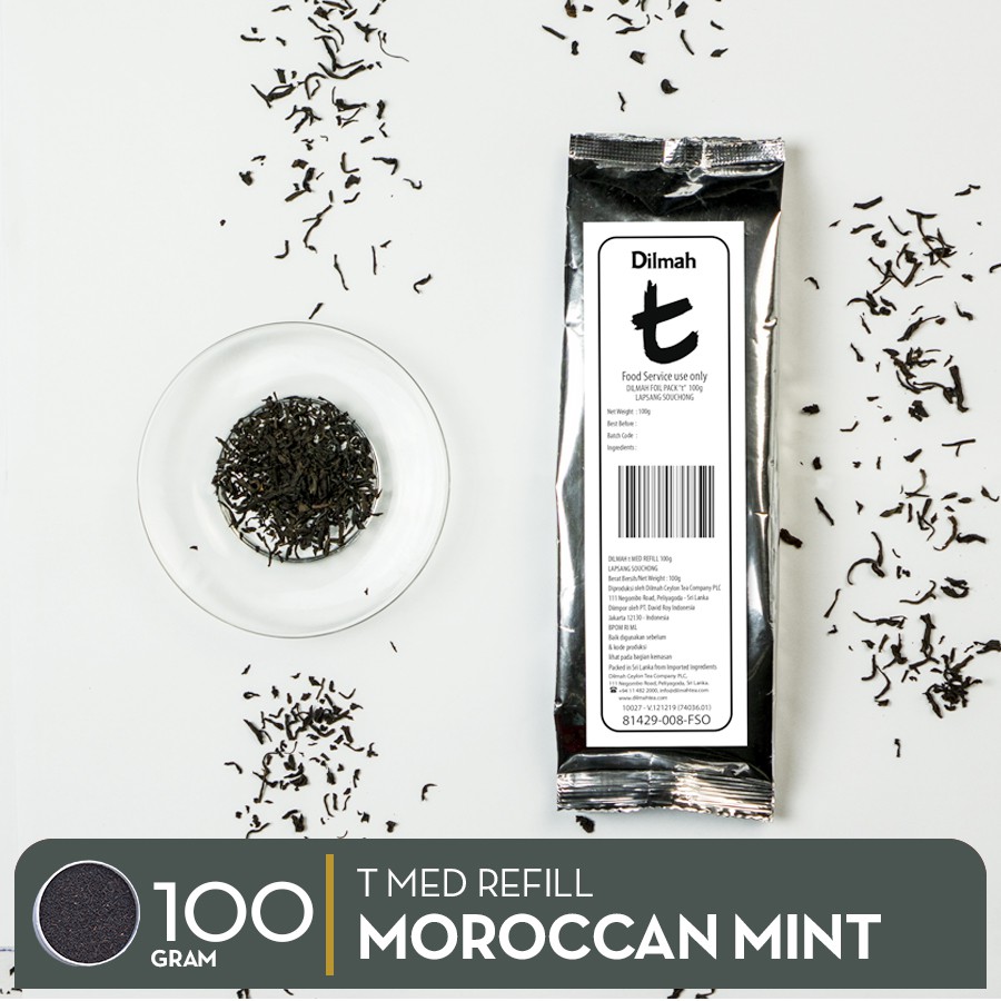 

Dilmah T Med Refill Moroccan Mint 80gr - Loose Tea - Daun Teh Kering