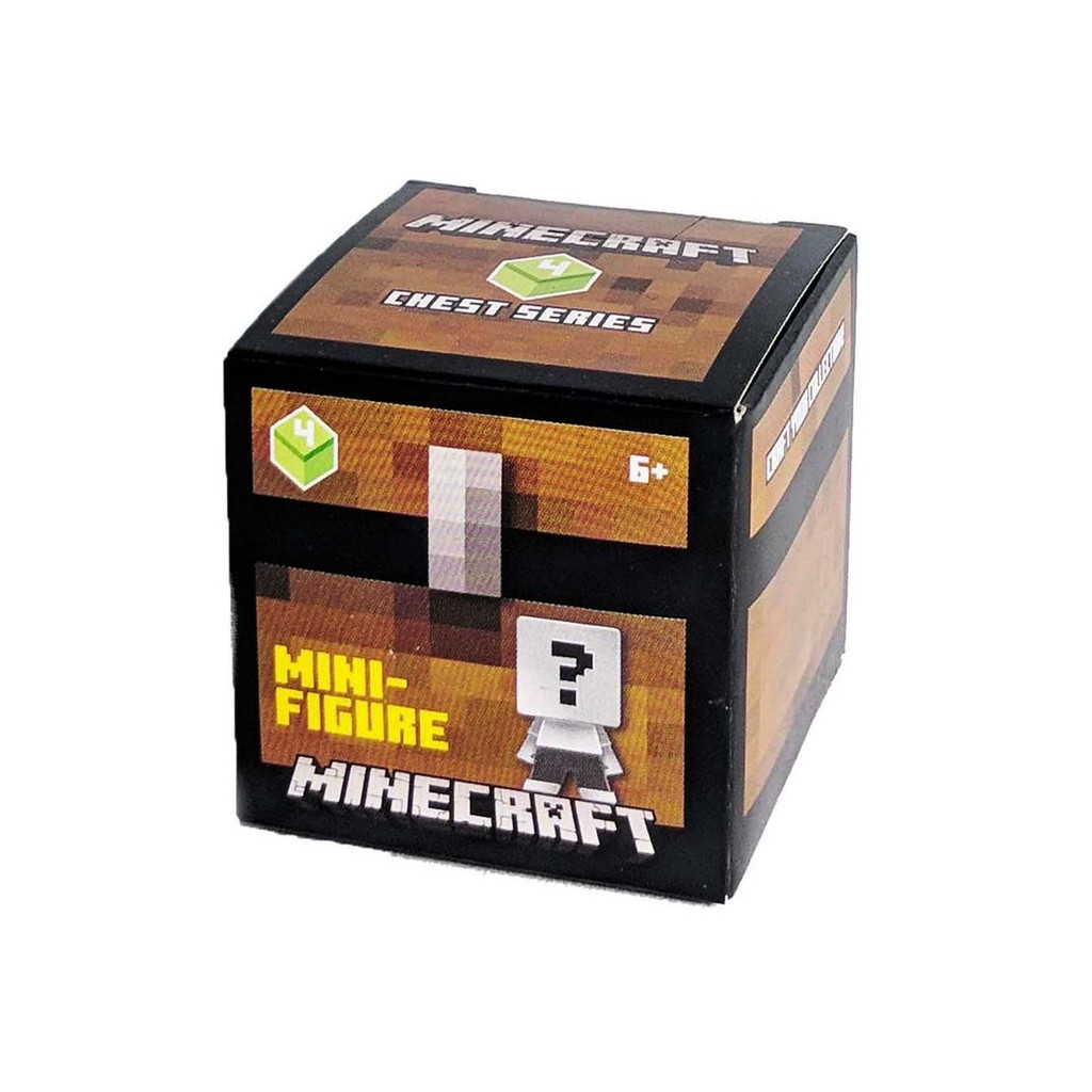 Minecraft Chest Series 4 Minifigure Blindbox Green Label Satuan - roblox celebrity gold series 2 mystery box satuan shopee indonesia