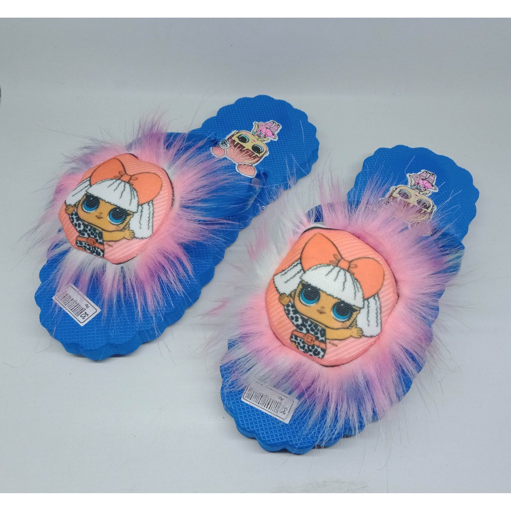 Sandal jepit anak-anak lol rambut poni 31/35