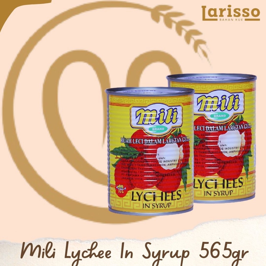 

MILI LYCHEES IN SYRUP BUAH LECI DALAM KALENG 565GR