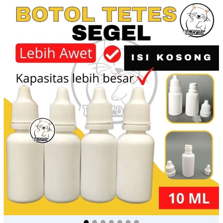 botol tetes mata 10 ml. botol segel 10 ml. botol kosong 10ml.botol tetes 5 ml segel