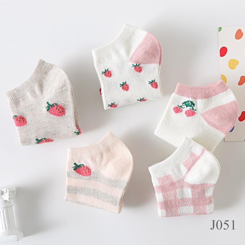 KAOS KAKI PINKY STRAWBERRY J051