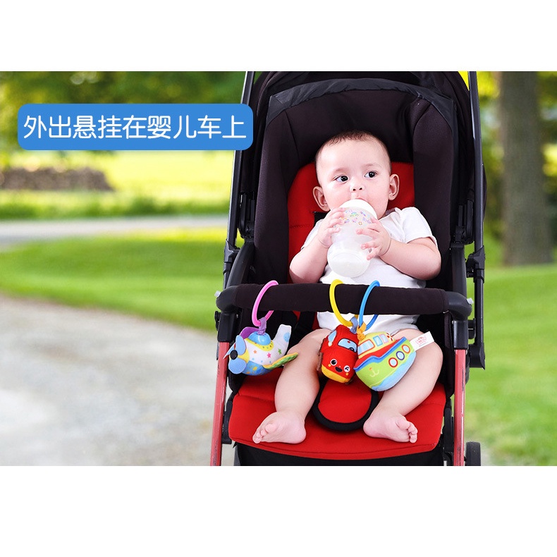 [BIG SALE] Mainan Bayi Rattle Gantungan Stroller Bentuk Kendaraan Transportasi Gantung Hanging Plush Toys