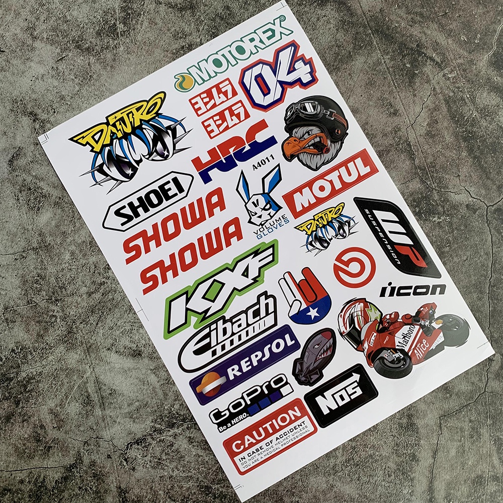 Stiker Logo Rossi 46 Tahan Air Untuk Helm Motor