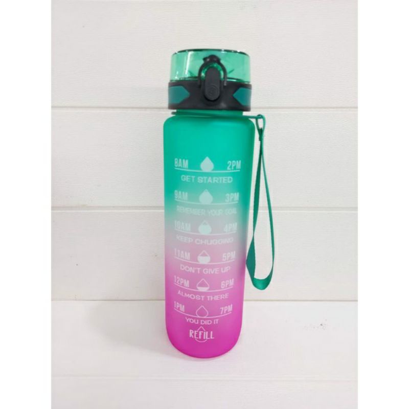 BOTOL MINUM TIME BPA FREE 1L TANPA | BOTOL TIME TANPA SEDOTAN &amp;  STIKER