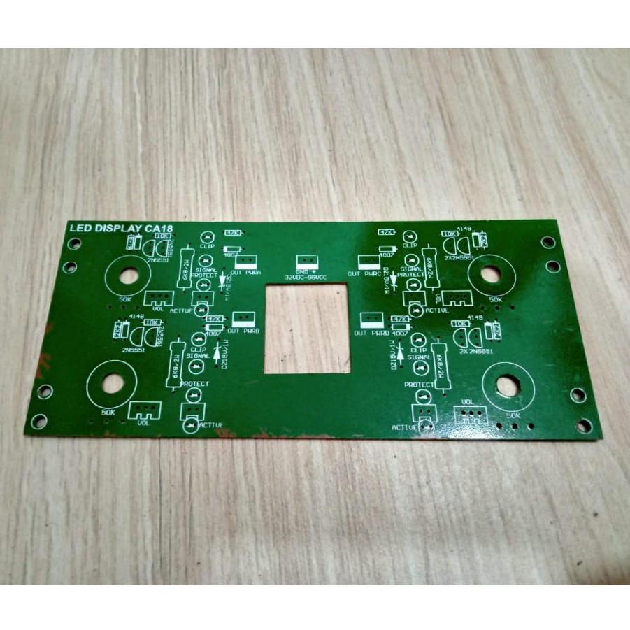 PCB PANEL DEPAN BOX CA 18 4CH pcb depan box power ca18 4 channel