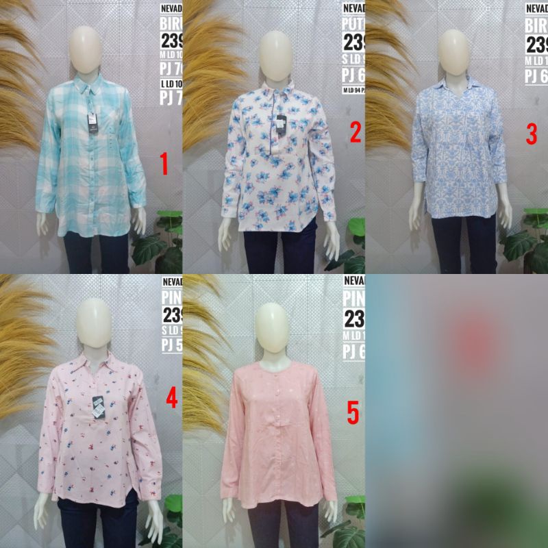 KEMEJA WANITA NEVADA ORIGINAL
